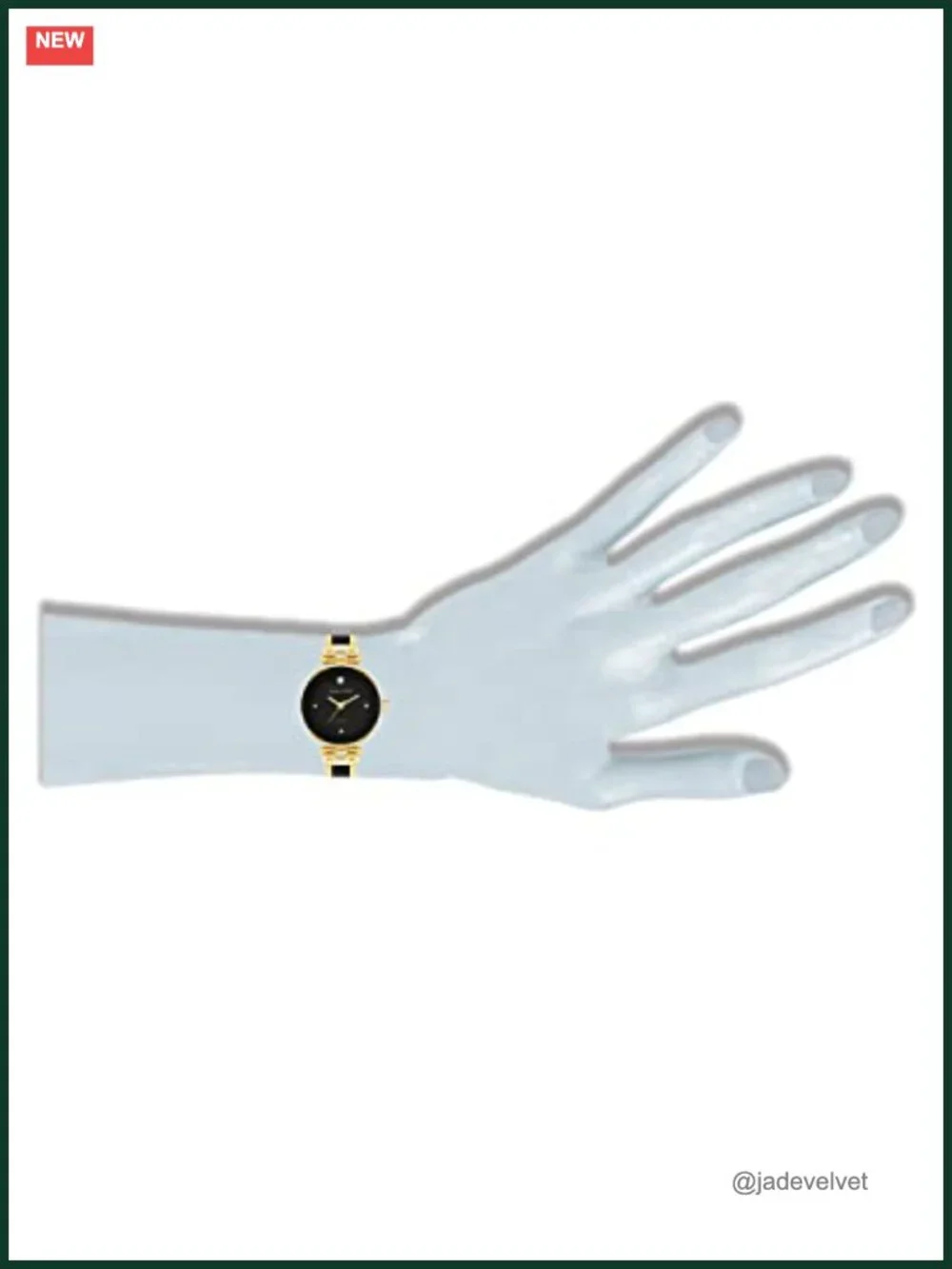 Anne Klein Women's Genuine Diamond Dial Bangle Watch - Gold-Tone Mixed Metal